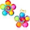 Gigilli Fidget Spinners Pop for Kids 2 Pack, Sensory Fidget Toys for Kids 8-12 4-8, Goodie Bags Stuffers, ADHD Autism Fidget Toys for Toddler 1-3 3-5 Boys Girls, Classroom Prizes Birthday Gifts